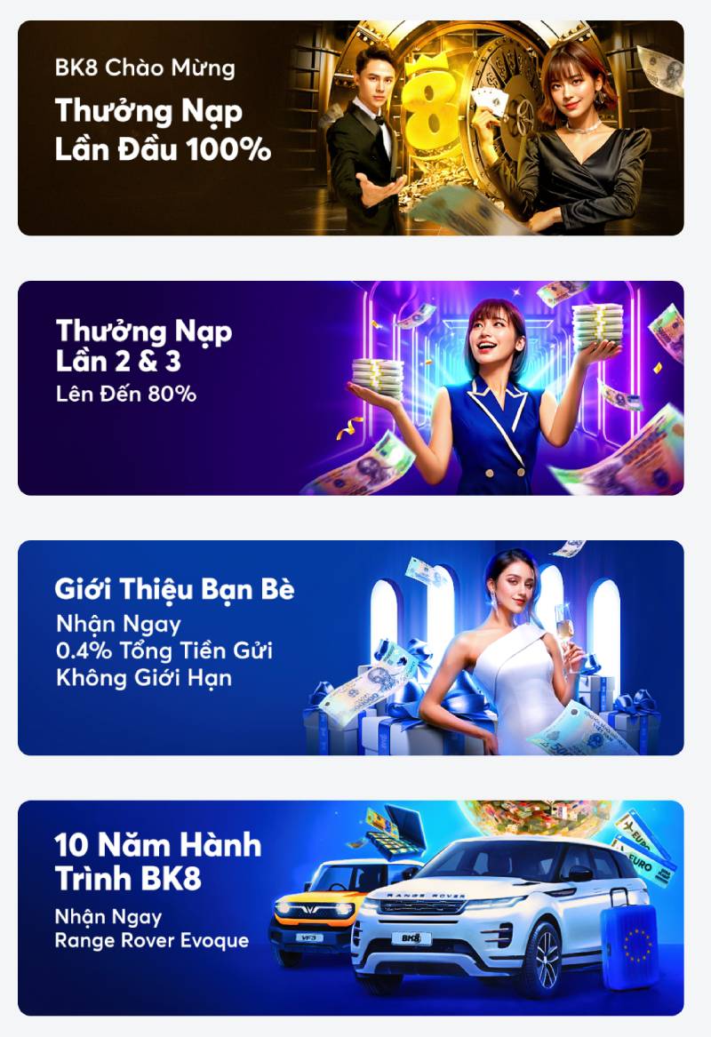 Khuyến mãi & Ưu đãi dành cho thành viên BK8