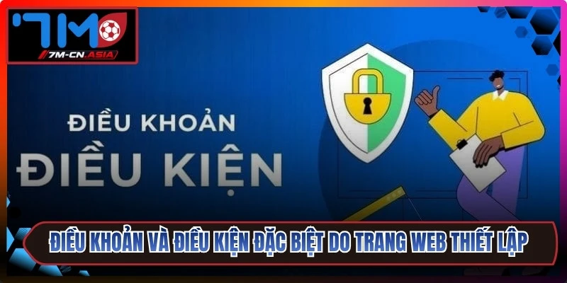 Điều khoản và điều kiện đặc biệt do trang web thiết lập rõ ràng